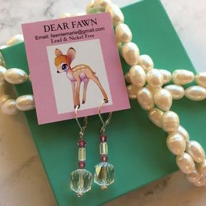 🆕Swarovski Crystals & sterling silver earrings✨💖